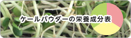 ケールパウダーの栄養成分表